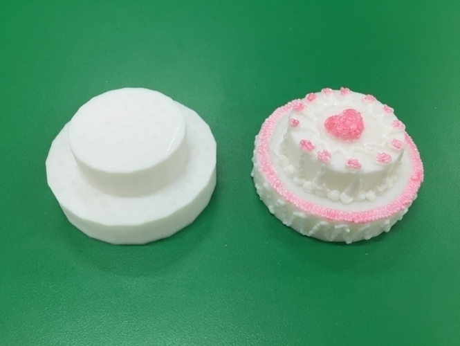 Plastic Wedding Cake = 3D Printed + 3D Pen 3D Print 187775