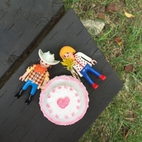 Plastic Wedding Cake = 3D Printed + 3D Pen - Thumbnail 6