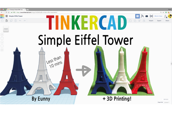 Simple Eiffel Tower - 10mins Modeling