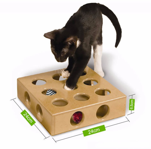 Hide & Seek cat toy :) VERSION 2 /MINIMAL SUPPORT 3D Print 187980