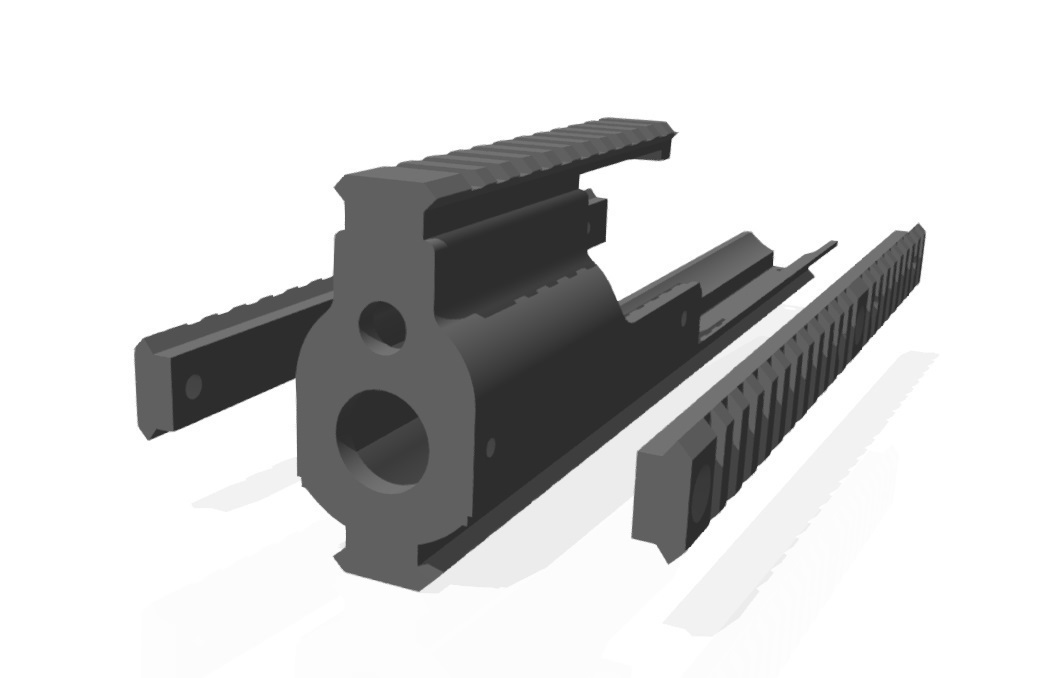 3d Printed Vfc Scar H Gbb Rail By Martin Lund1 Pinshape