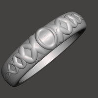 Small Free Form Ring 3D Printing 188039