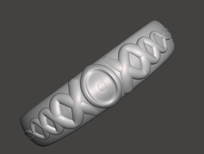 Free Form Ring 3D Print 188041