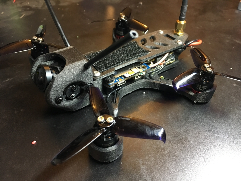 P13 mini-quad frame. - Pinshape