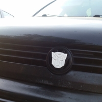 Volkswagen VW Golf 3 Autobot Transformers Front Emble - Thumbnail 4