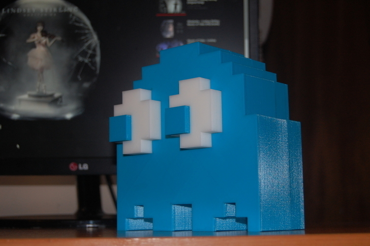 Inky Pac-Man Ghost Raspberry Pi 3 Retropie Cinu case v0.8 3D Print 188192