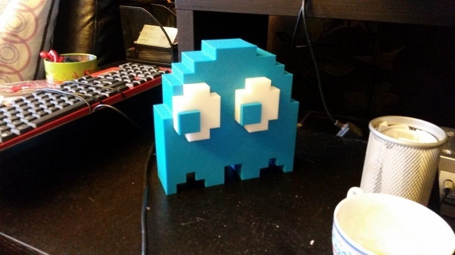 Inky Pac-Man Ghost Raspberry Pi 3 Retropie Cinu case v0.8 3D Print 188197