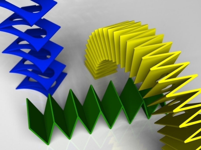 Accordion folded customizable spring