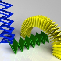 Accordion folded customizable spring - Thumbnail 2