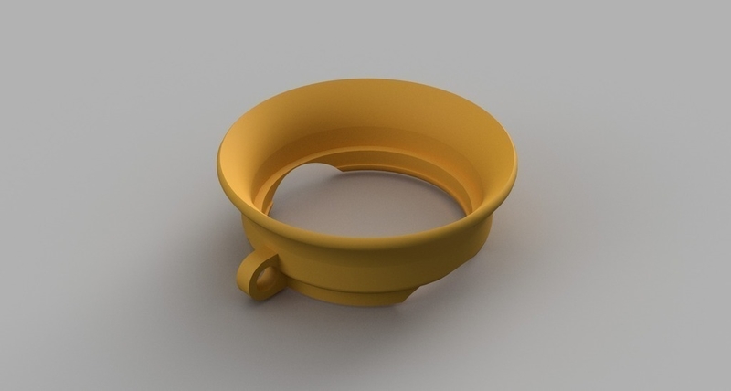 SJ5000 lens hood for using with cap