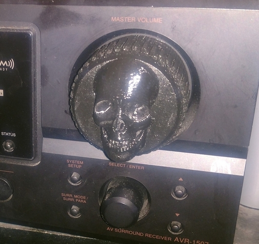 Replacment Stereo Skull Knob Volume 2in