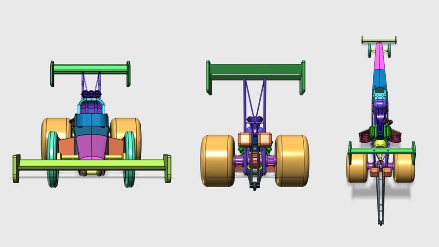 Top Fuel Dragster 3D Print 188487