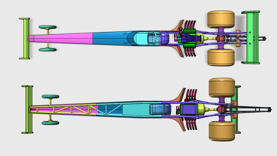 Top Fuel Dragster 3D Print 188488