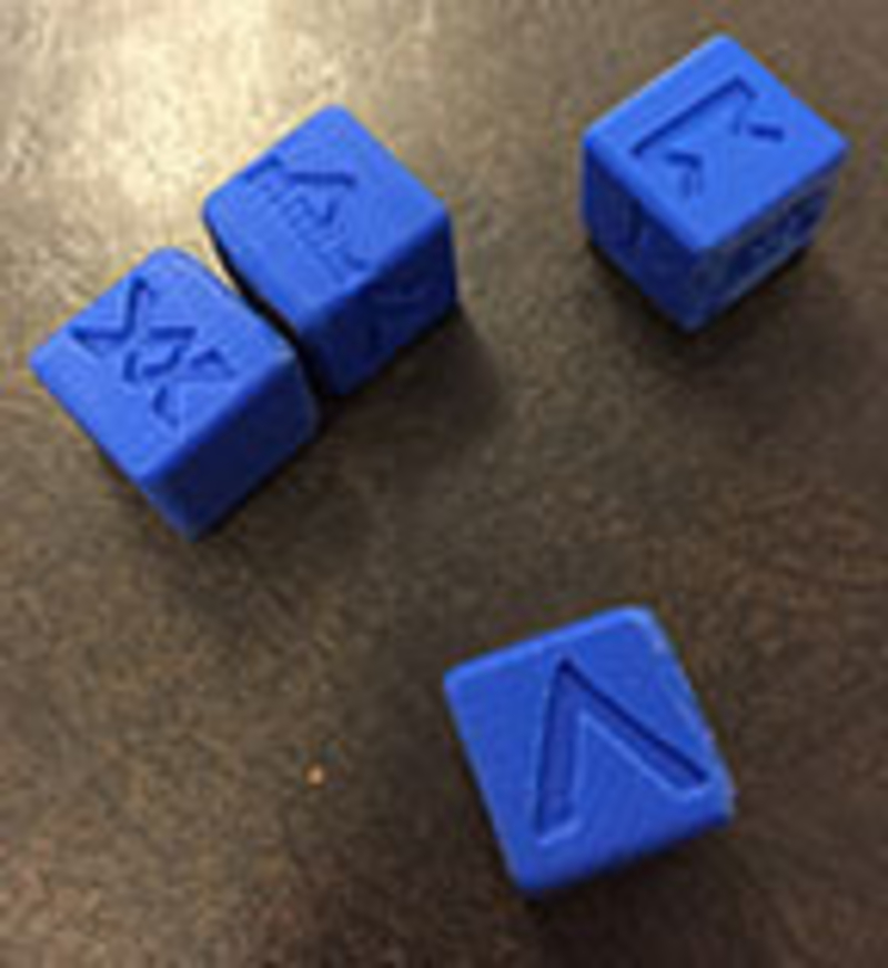 6 Sided Norse Runic Dice Set of 4