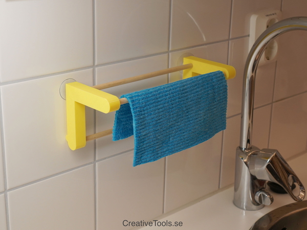 Dishcloth hanger (3D-printable)