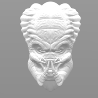 Predator head 3D print model - Thumbnail 2