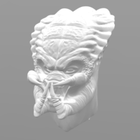 Predator head 3D print model - Thumbnail 3