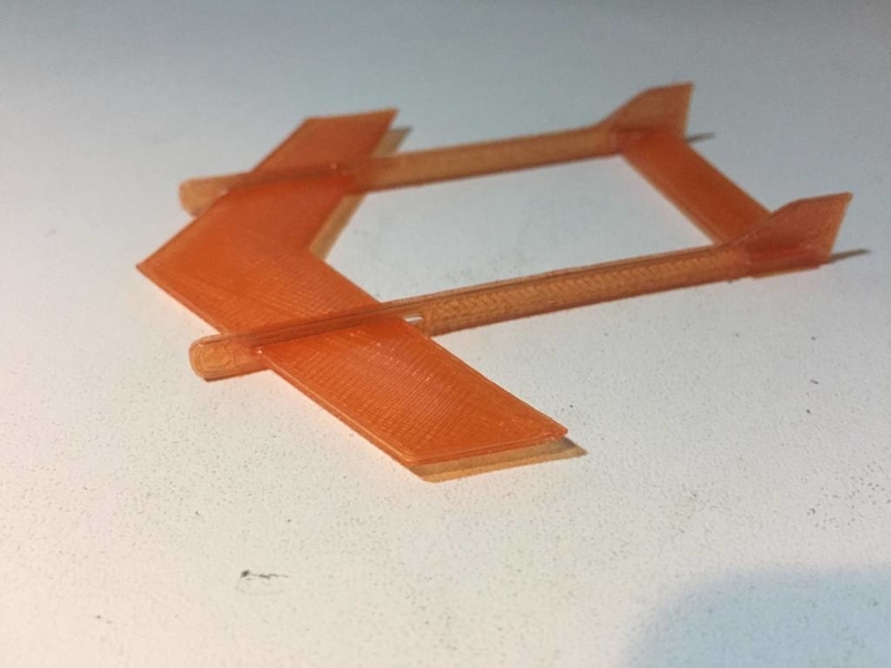 Plane TOY 4 (fast/simple)- twin boom - 4 parts