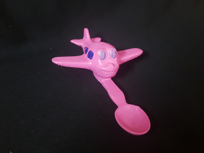 Plane Spoon - Baby Feeder 3D Print 189003