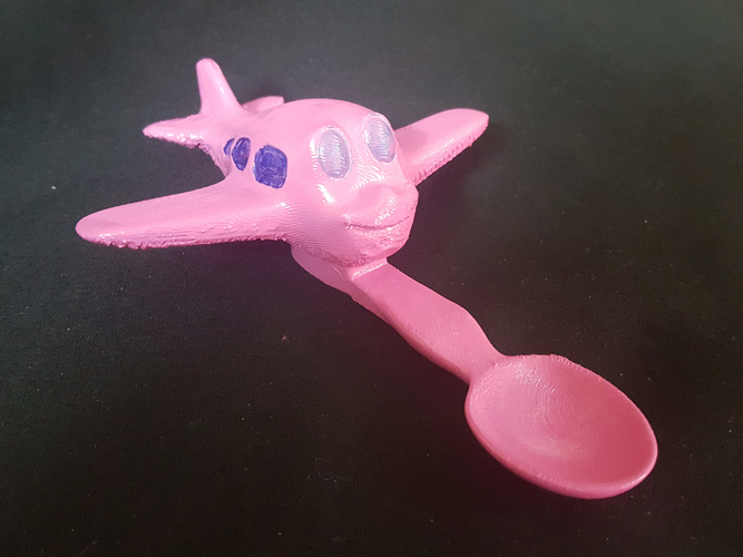 Plane Spoon - Baby Feeder 3D Print 189004