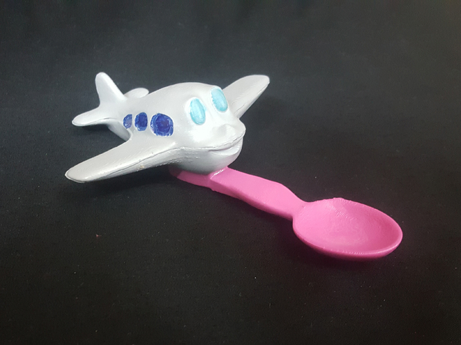 Plane Spoon - Baby Feeder 3D Print 189005