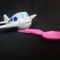 Small Plane Spoon - Baby Feeder 3D Printing 189006