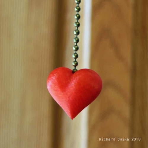 3D Printed Valentine Heart Lanyard Bead by richard_swika | Pinshape