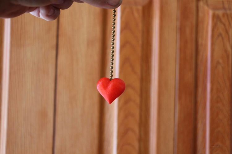 Valentine Heart Lanyard Bead 3D Print 189034