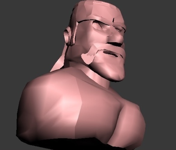 This is a burst model of a barbarian from the game "clash of cla