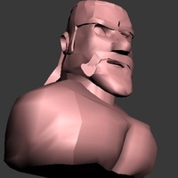 This is a burst model of a barbarian from the game "clash of cla - Thumbnail 1