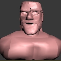 This is a burst model of a barbarian from the game "clash of cla - Thumbnail 2