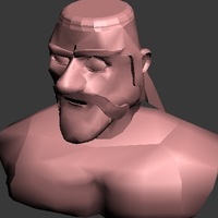 This is a burst model of a barbarian from the game "clash of cla - Thumbnail 5