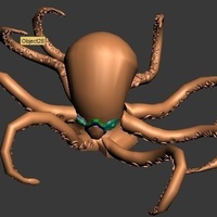 this is a design of a kraken that attack ships in the ocean. - Thumbnail 3