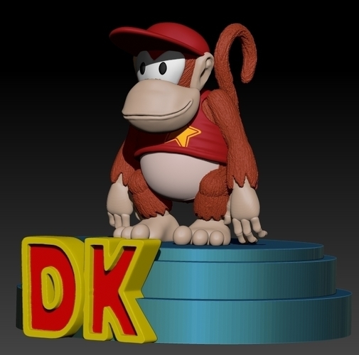 Diddy Kong SNES 3D Print 189171