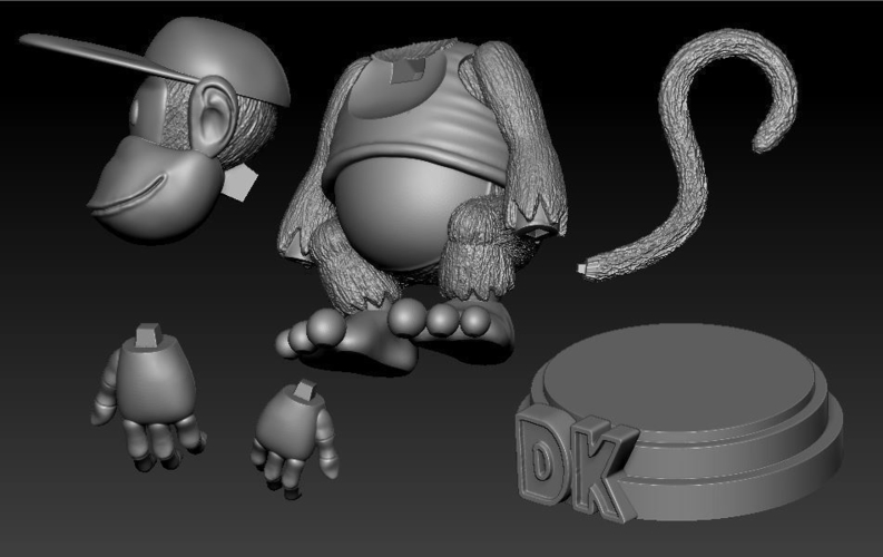 Diddy Kong SNES 3D Print 189175