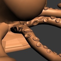 this is a design of a kraken that attack ships in the ocean. - Thumbnail 7