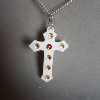 Small cross box pendant (remix) 3D Printing 189288