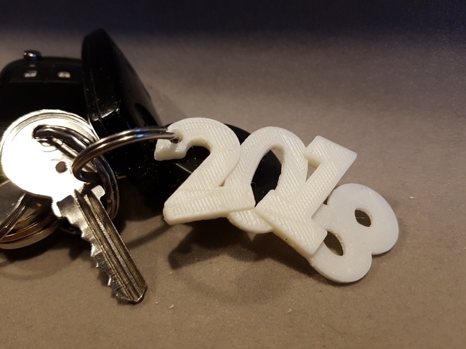 key ring 2018 3D Print 189292
