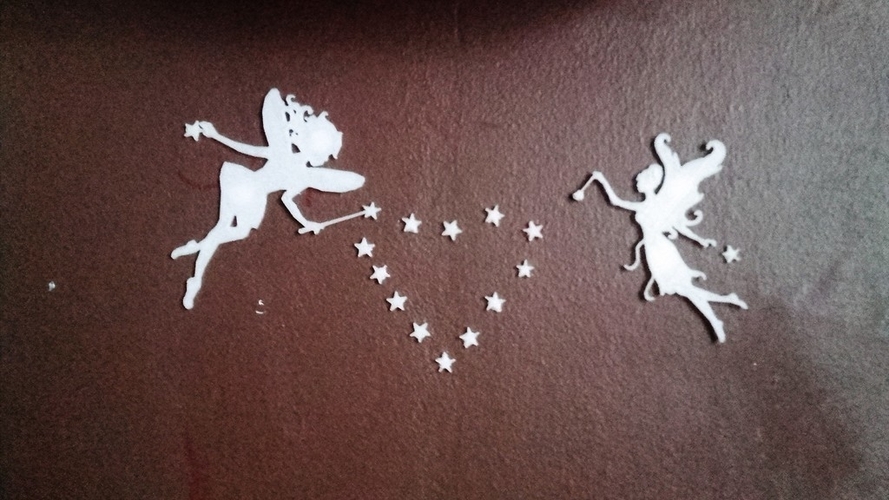 Fairy figurine and their stars 3D Print 189350