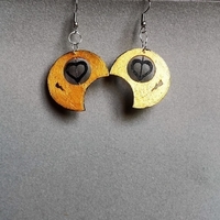Earrings round heart - Thumbnail 1