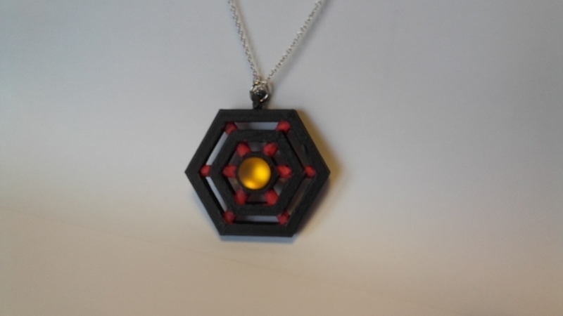 Diamond pendant or spider web