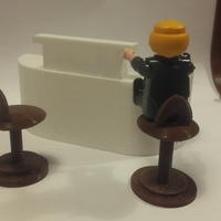 bar stool for playmobil - Thumbnail 2