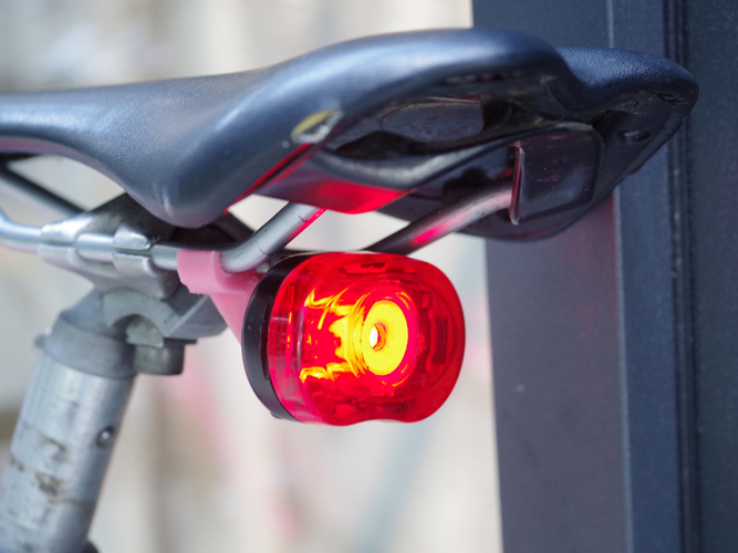 saddle mounted rear light