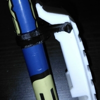 Ski shoe protector with holder for pole - Thumbnail 5