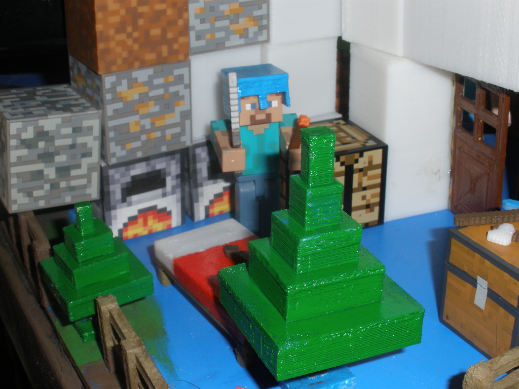 3D Printed Minecraft Stairs by David Mc