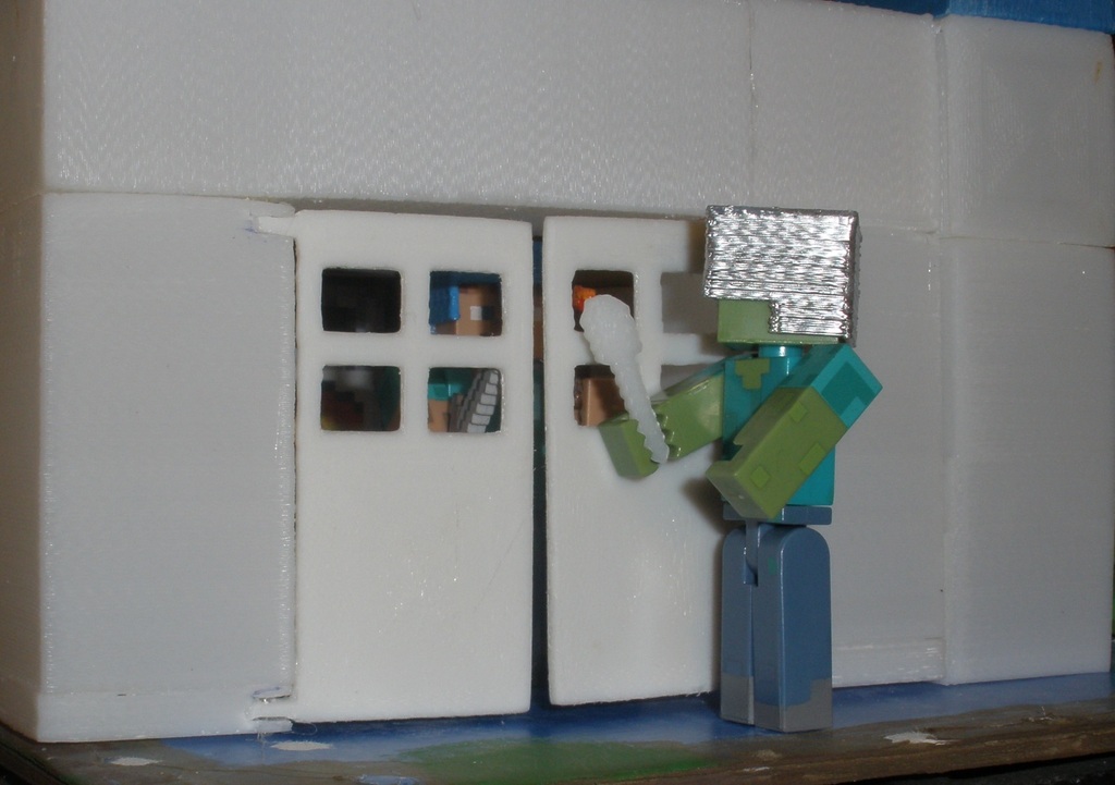 minecraft papercraft door