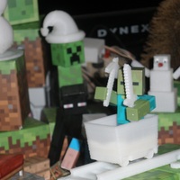 Santa Hat Scale to sit on a toy Creeper's head. - Thumbnail 3