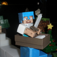 Boat from Minecraft scaled to Minecraft figures sold in stores - Thumbnail 3