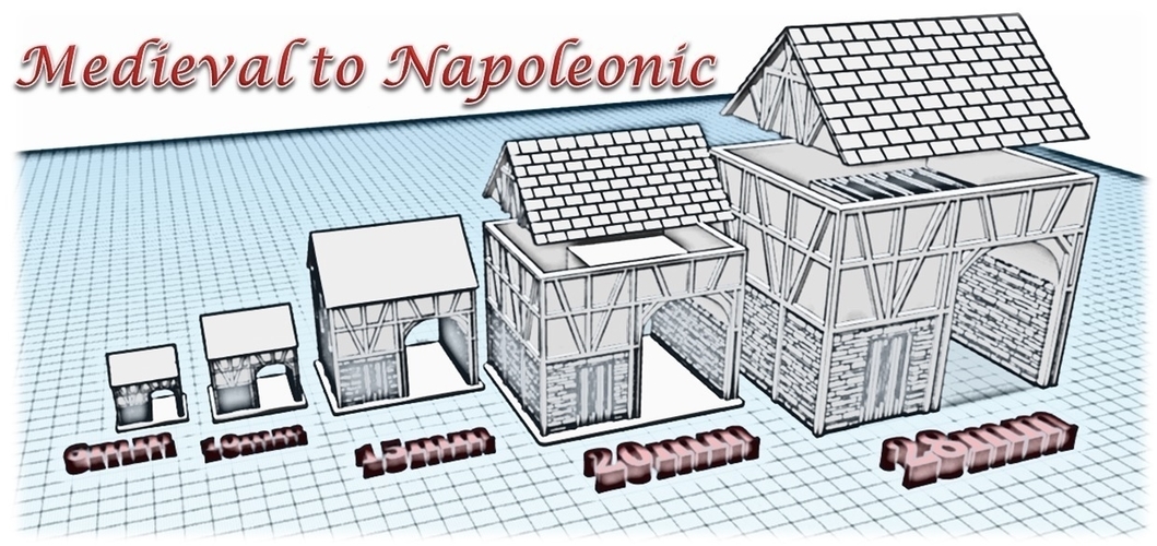 House 3 - Wargame medieval to napoleonic 3D Print 189926