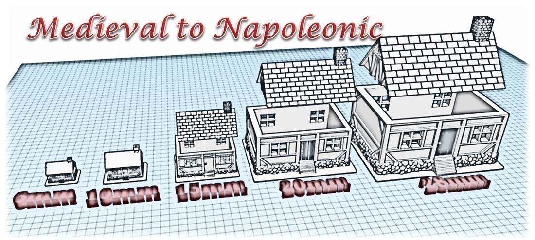 House 5 - Wargame medieval to napoleonic 3D Print 189928